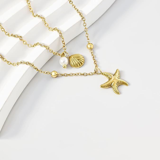 Summer Vacation Starfish Necklace