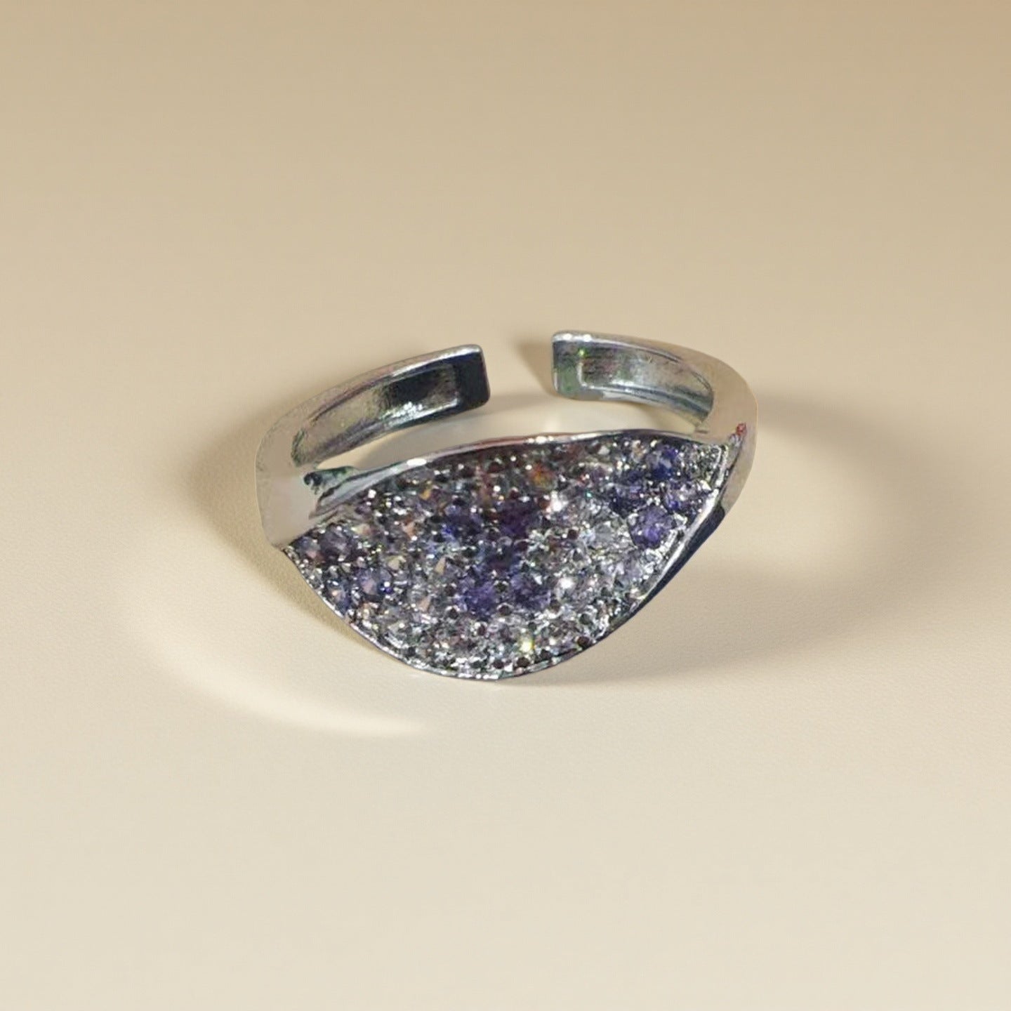 Lavender Diamond Elegance Ring