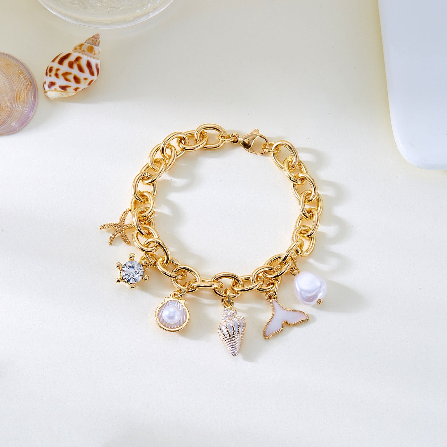 Starfish Pearl Fishtail Necklace