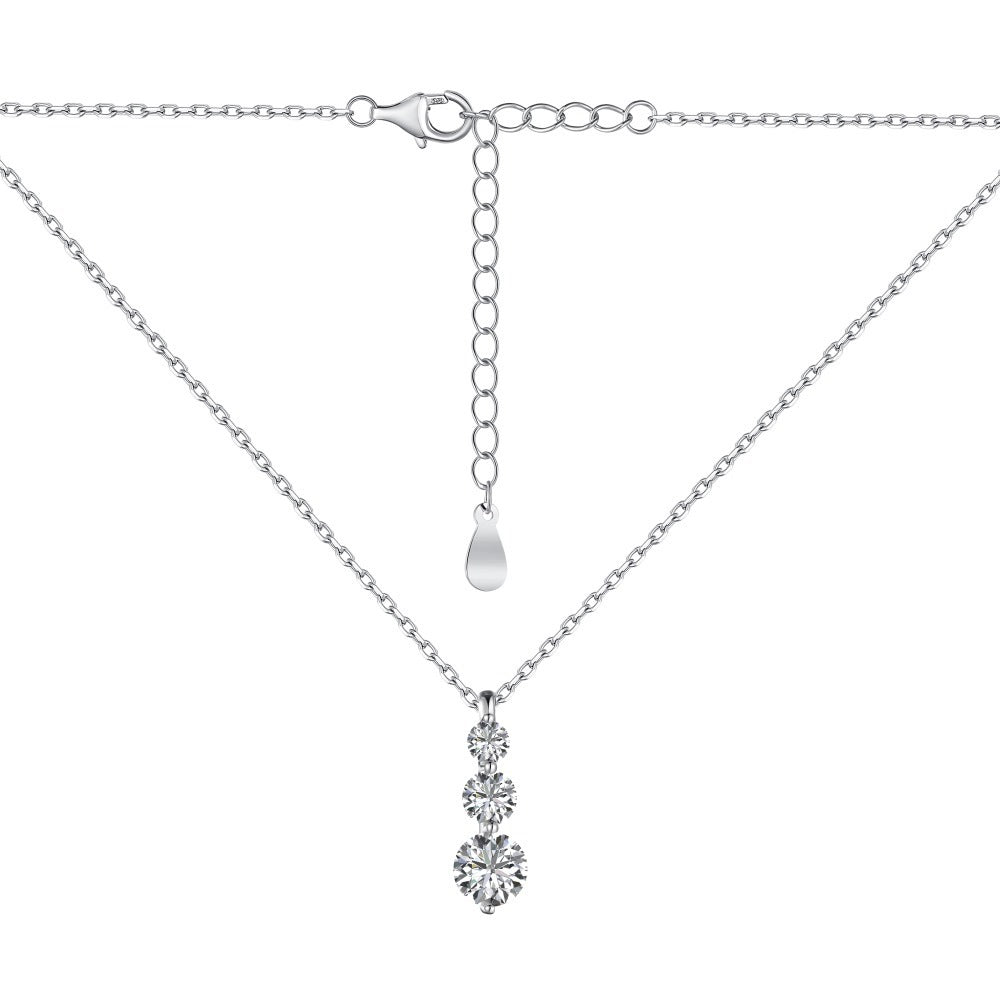 Sterling Silver Zircon Jewelry Set