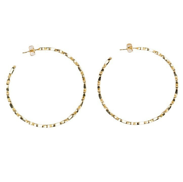 Creative Gold Ring Earrings