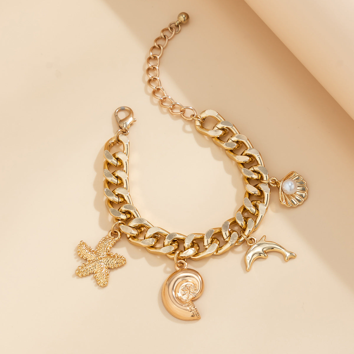 Boho Dolphin Starfish Necklace