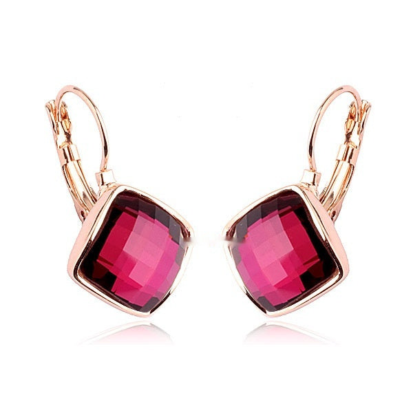 Korean Style Simple Square Earrings