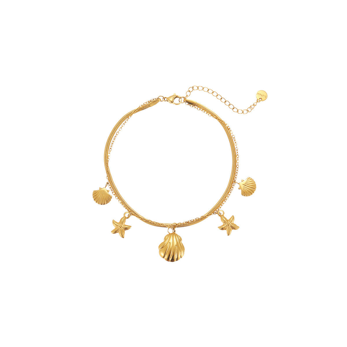 Ocean Style Stainless Steel Anklet