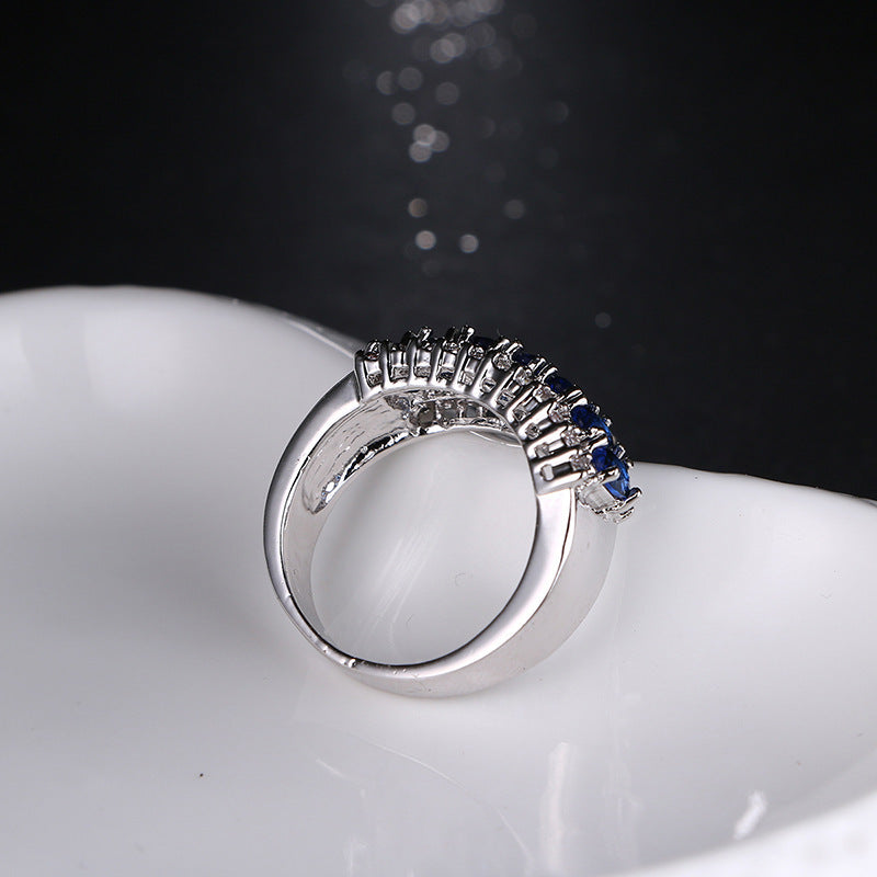 Elegant Sapphire Blue Ring