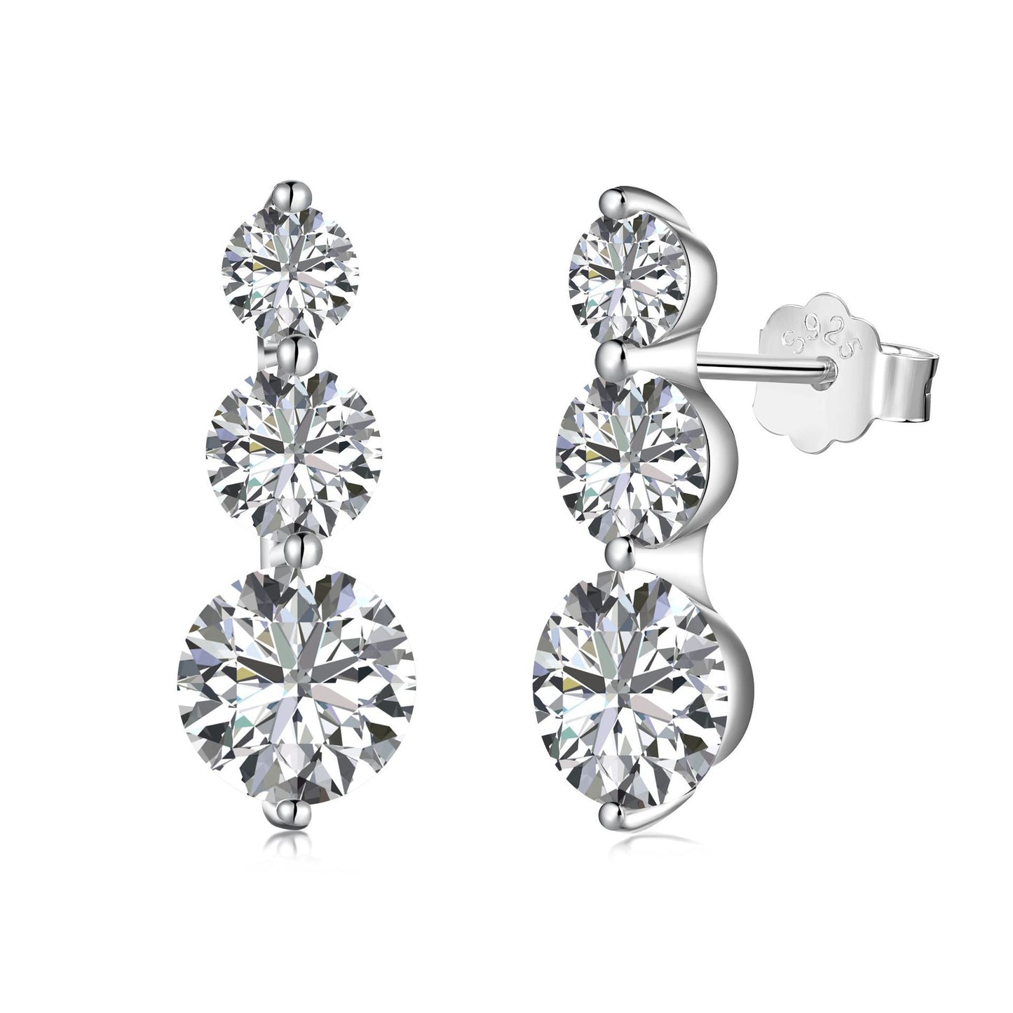 Sterling Silver Zircon Jewelry Set