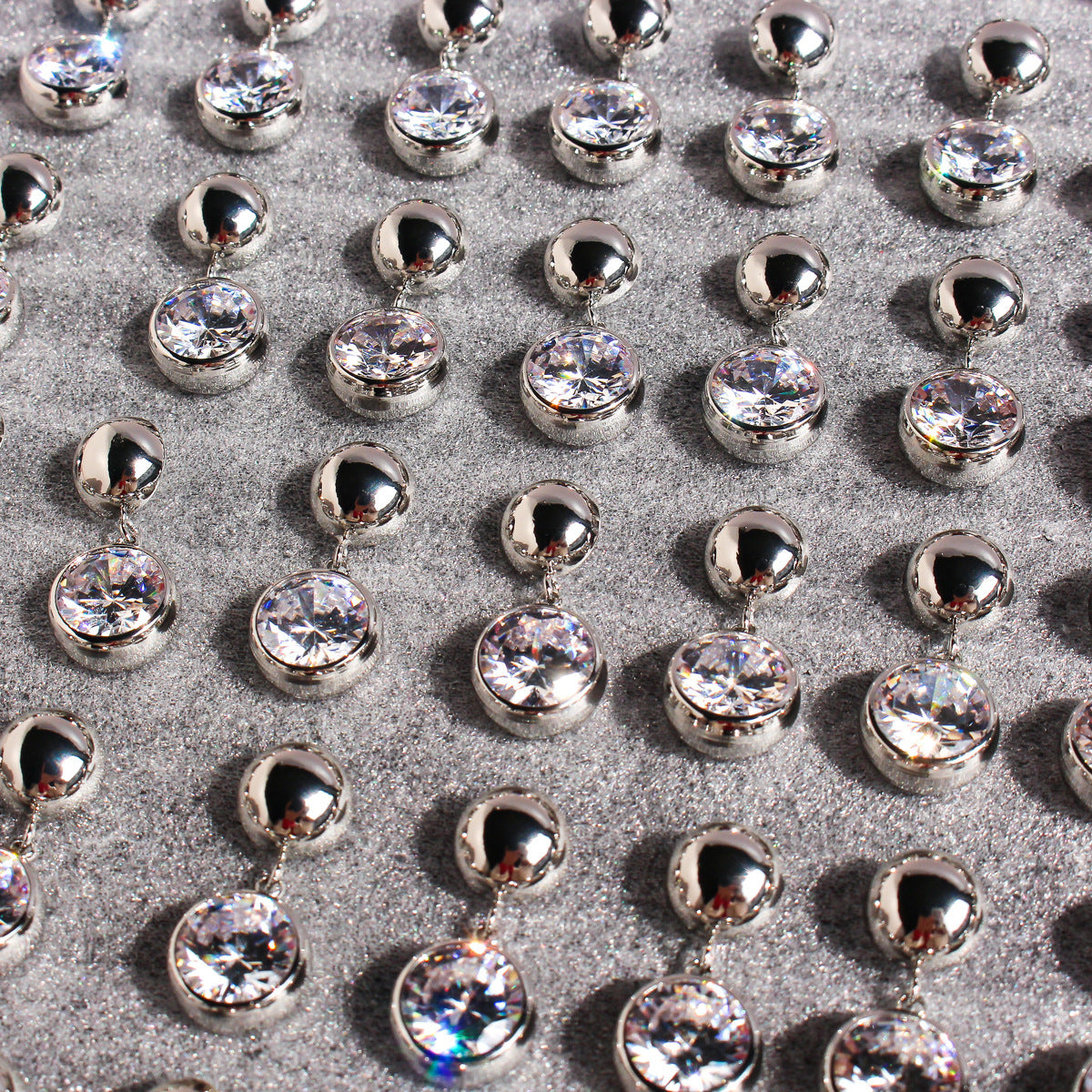 Elegant Round Zircon Earrings