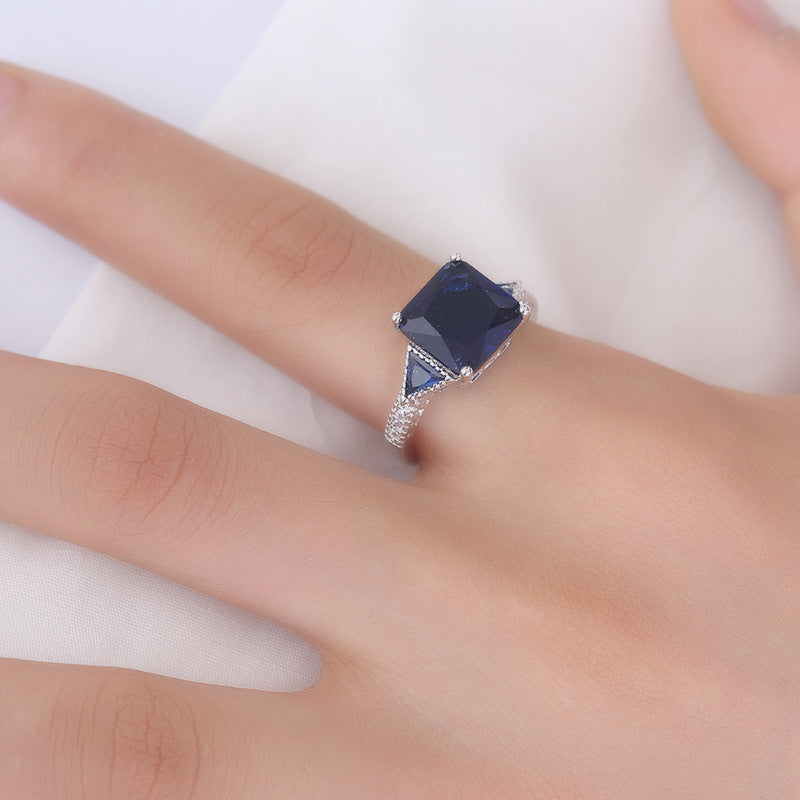 Luxury AAA Zircon Copper Ring