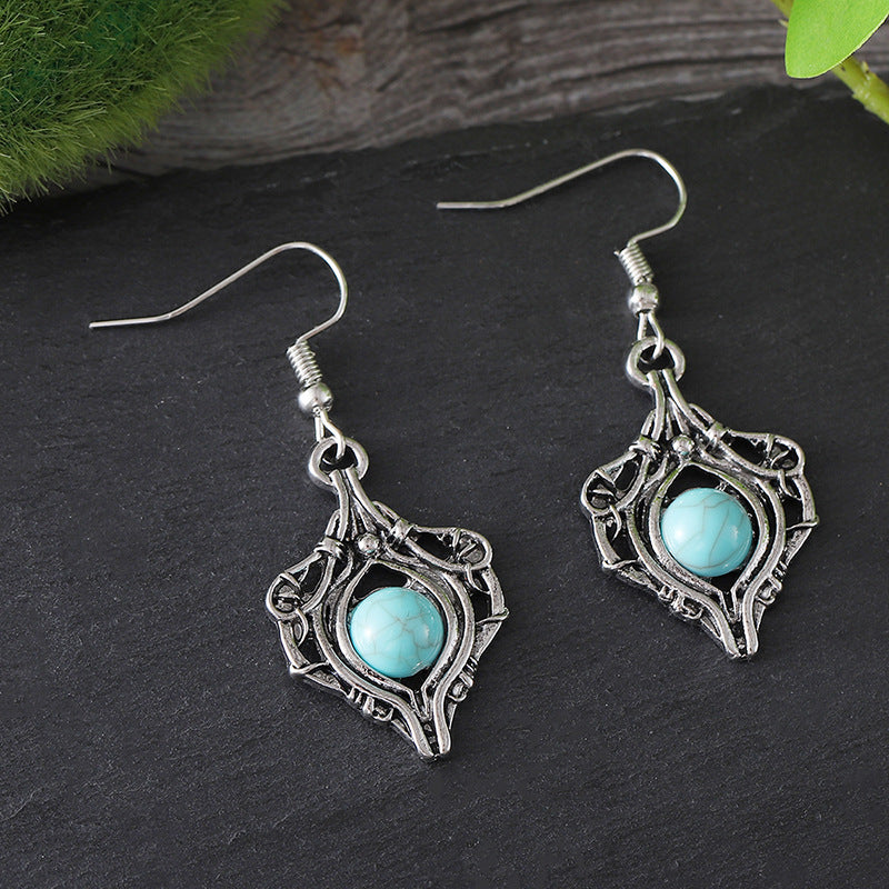 Retro Gem Winding Earrings