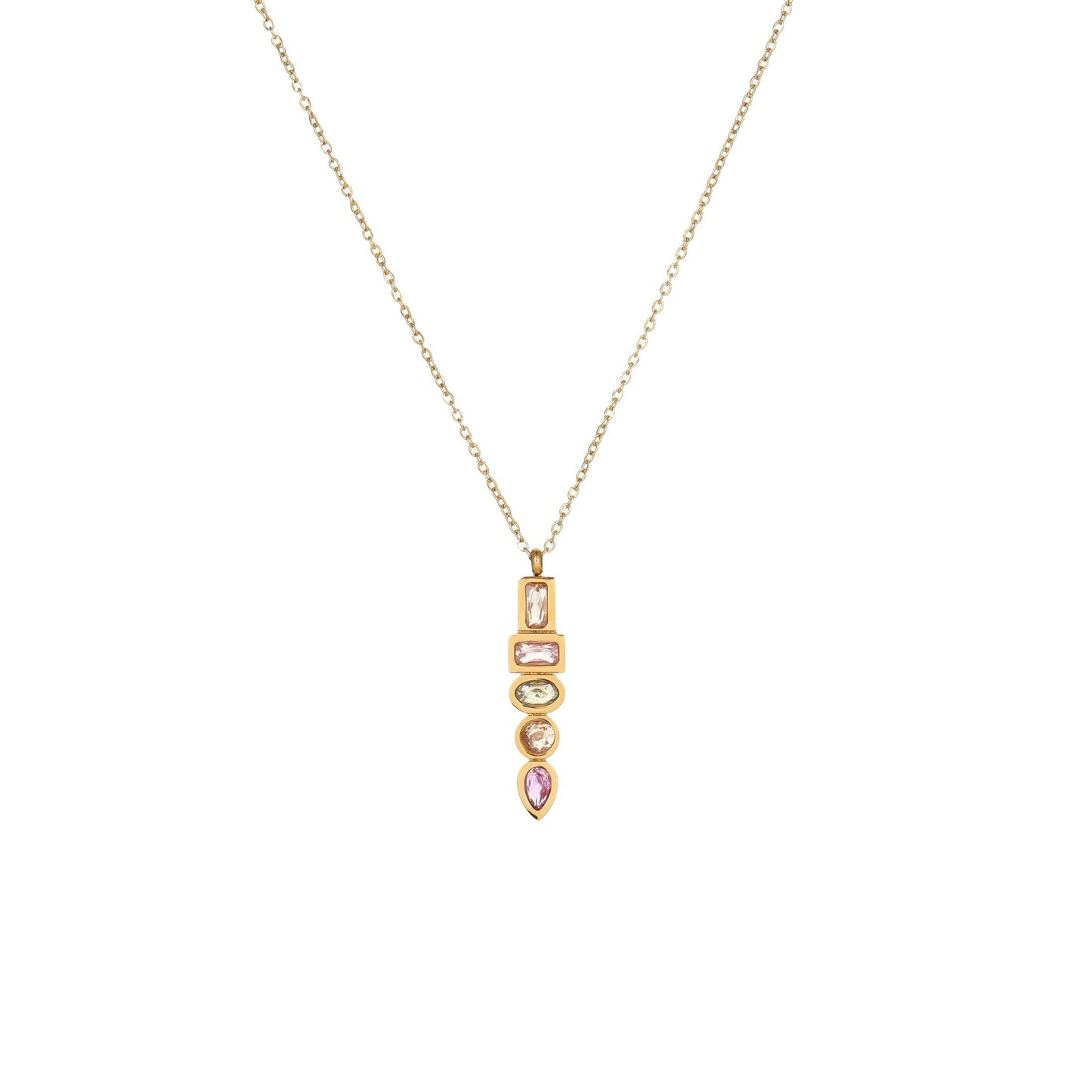 Zircon Star Pendant Necklace