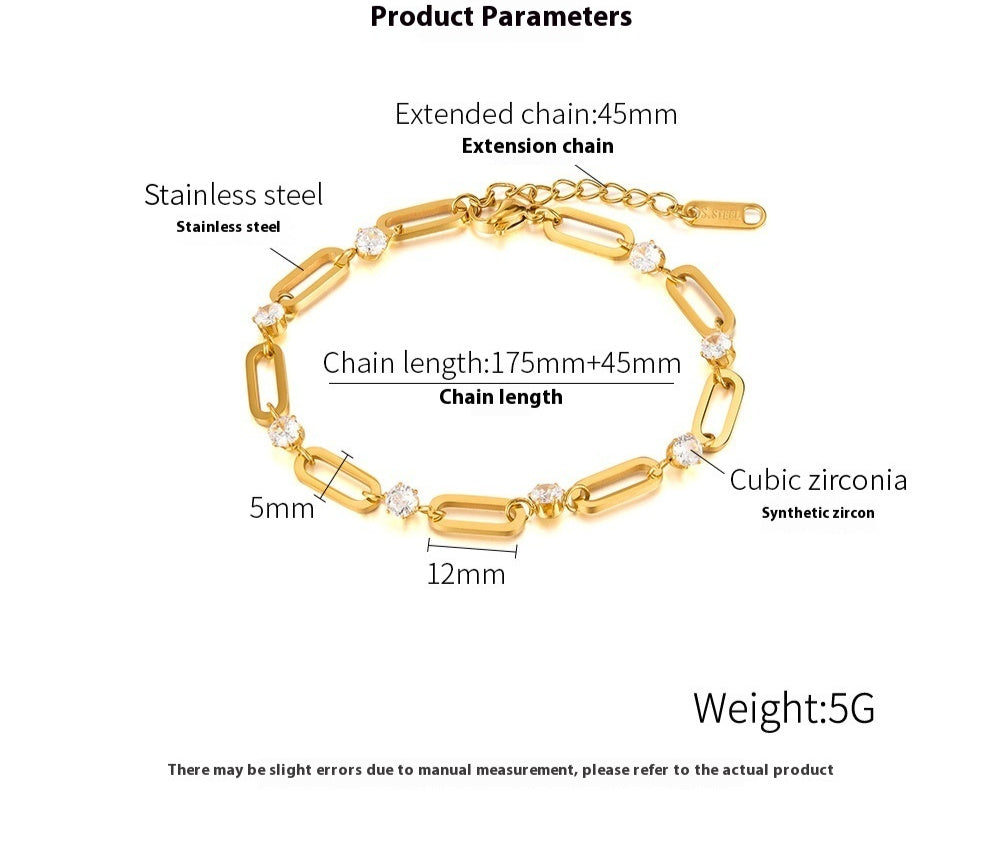 Elegant Stainless Steel Bracelet