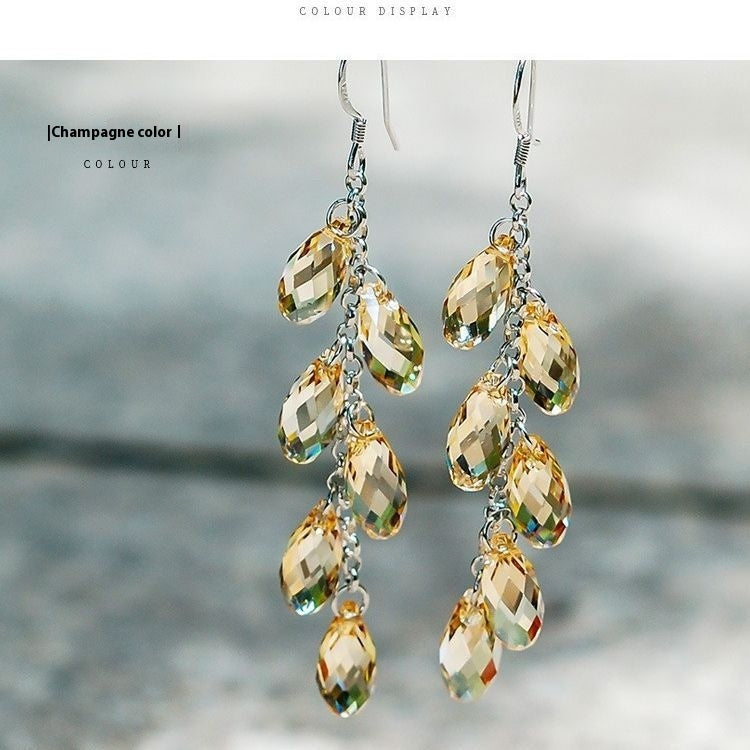 Elegant Crystal Drop Earrings
