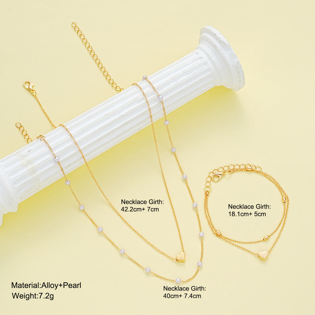 Elegant Heart Jewelry Set