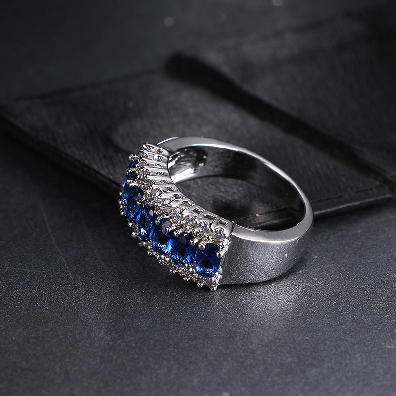Elegant Sapphire Blue Ring
