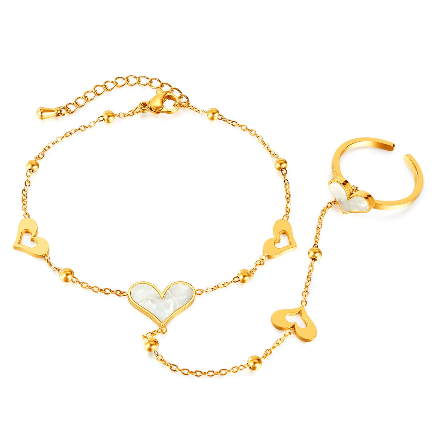 Stainless Steel Heart Bracelet