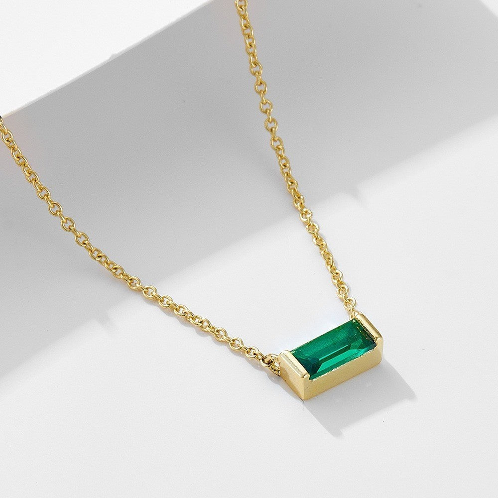 Twelve Birthstone Clavicle Necklace