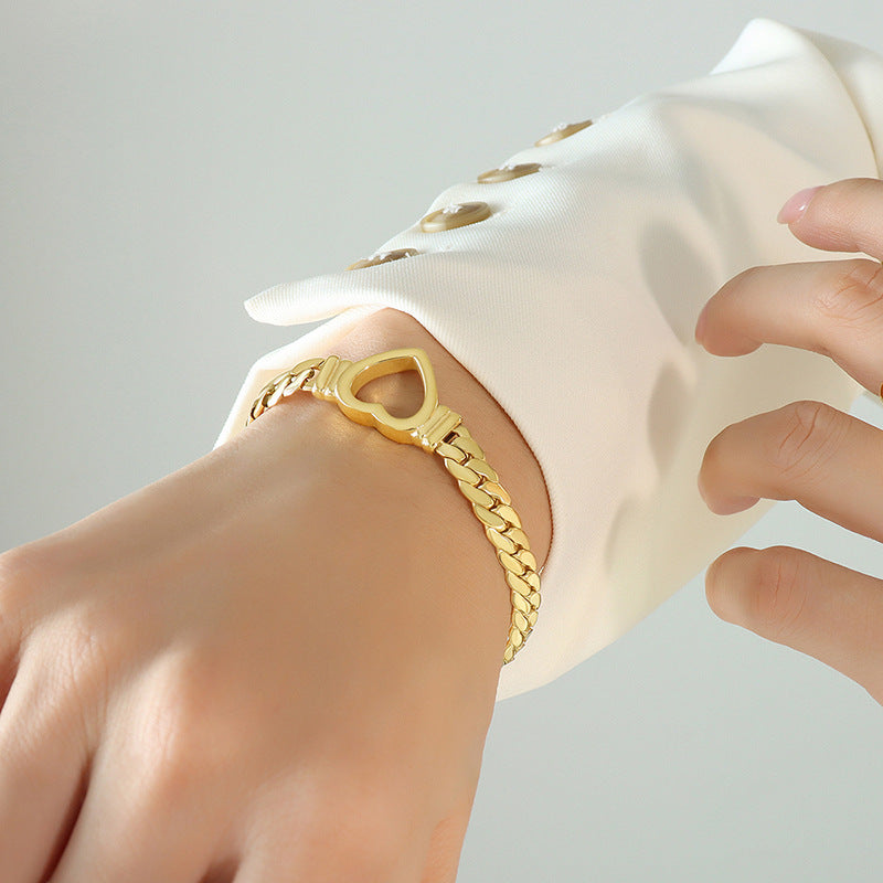 Trendy Gold Plated Bracelet