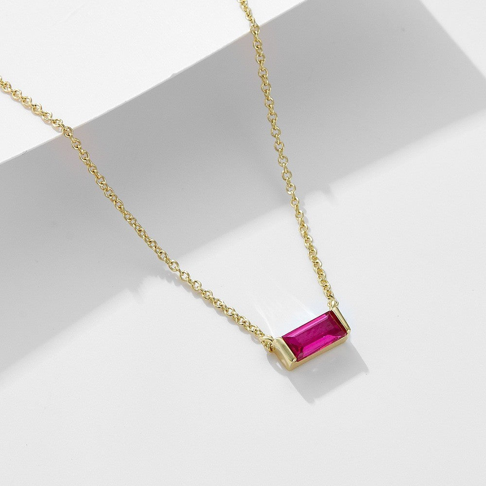 Twelve Birthstone Clavicle Necklace