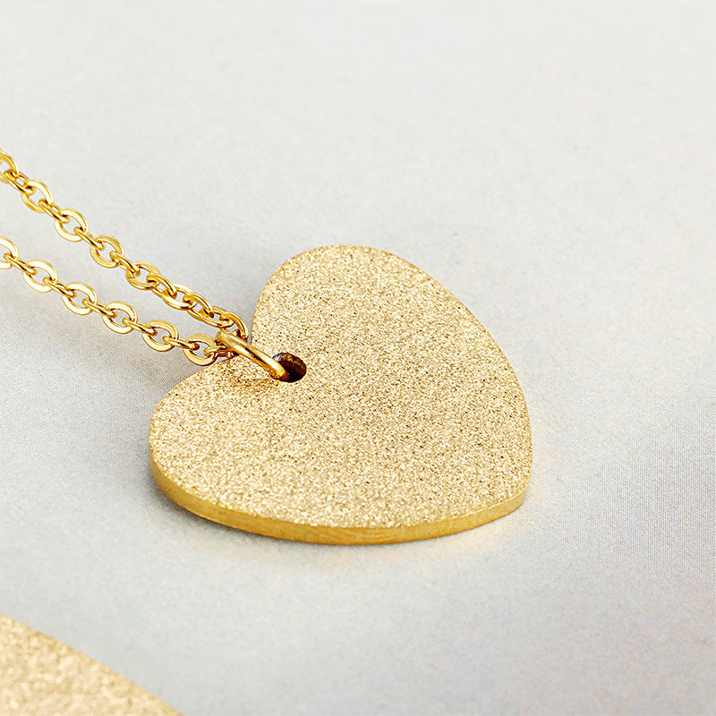 Heart-Shaped Titanium Necklace