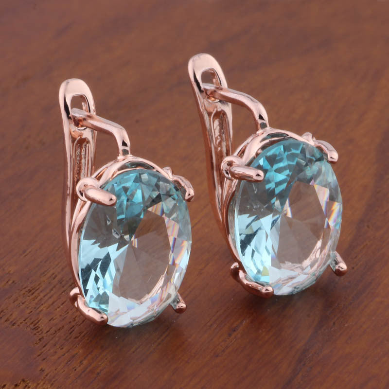 Romantic Retro Oval Earrings