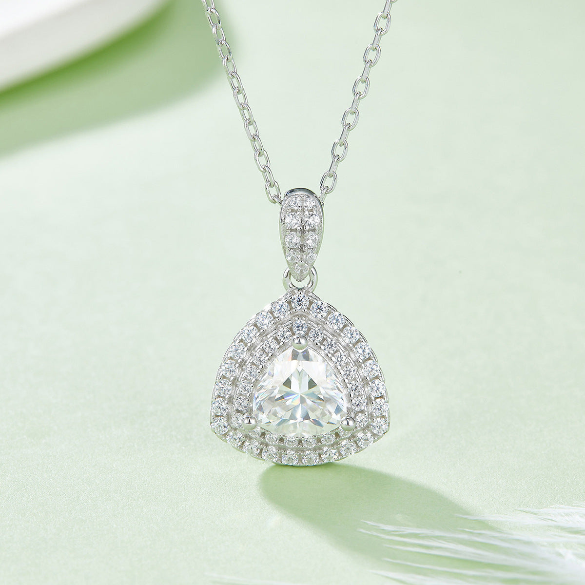 Elegant Moissanite Three-Piece Set