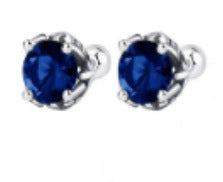 Emerald Zircon Silver Earrings