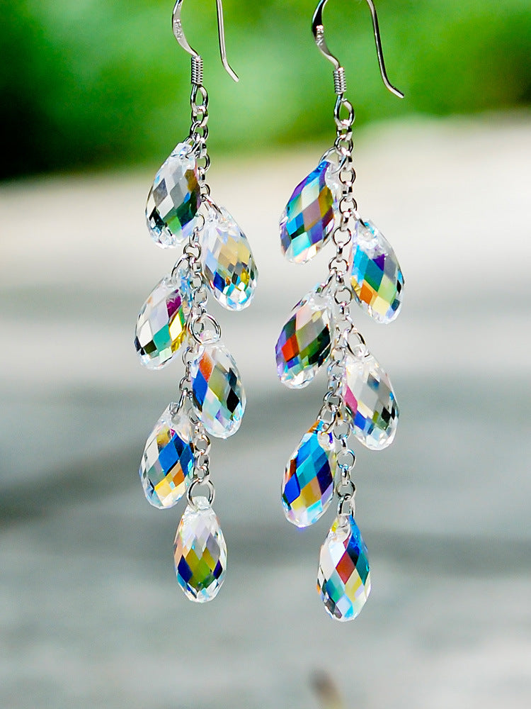 Elegant Crystal Drop Earrings