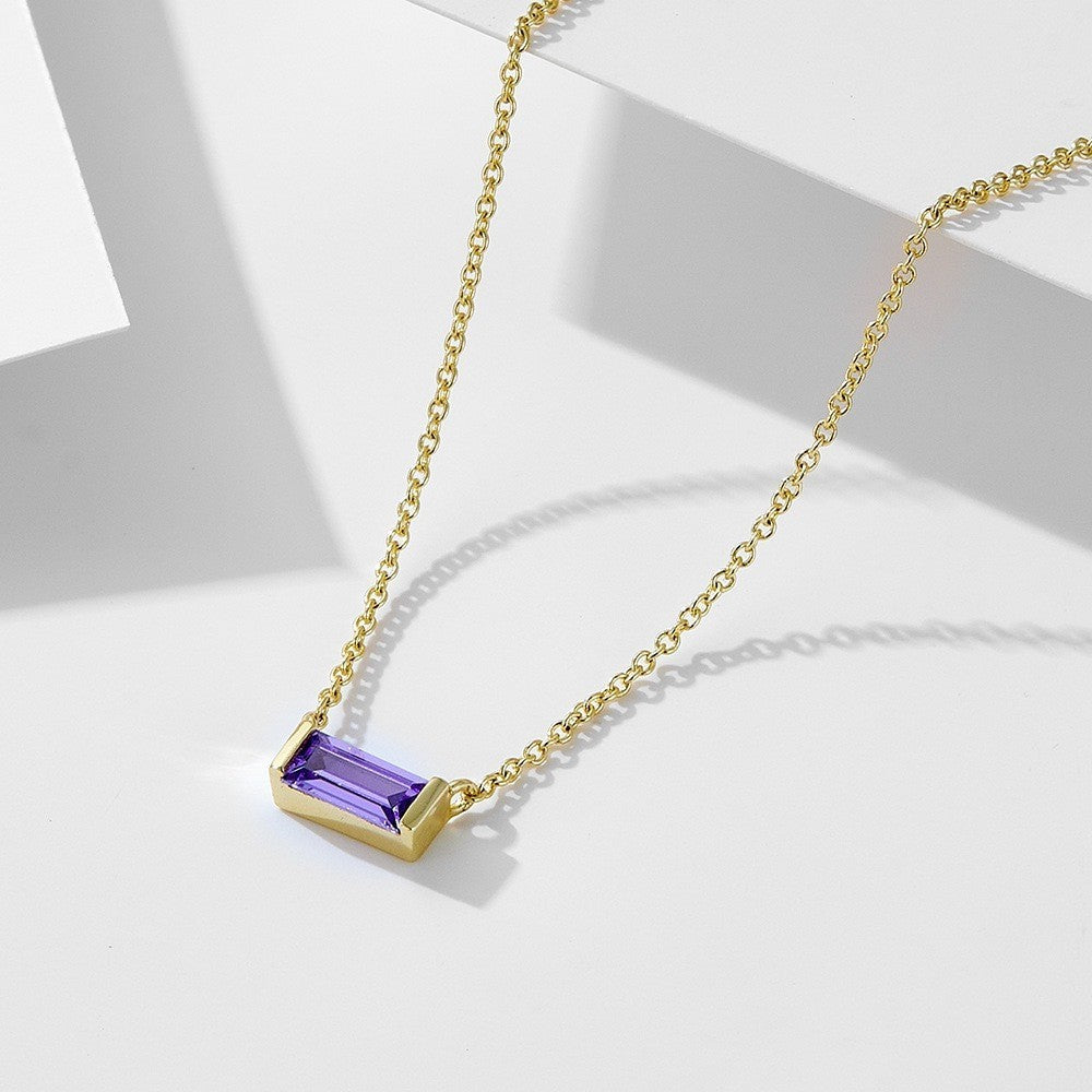Twelve Birthstone Clavicle Necklace