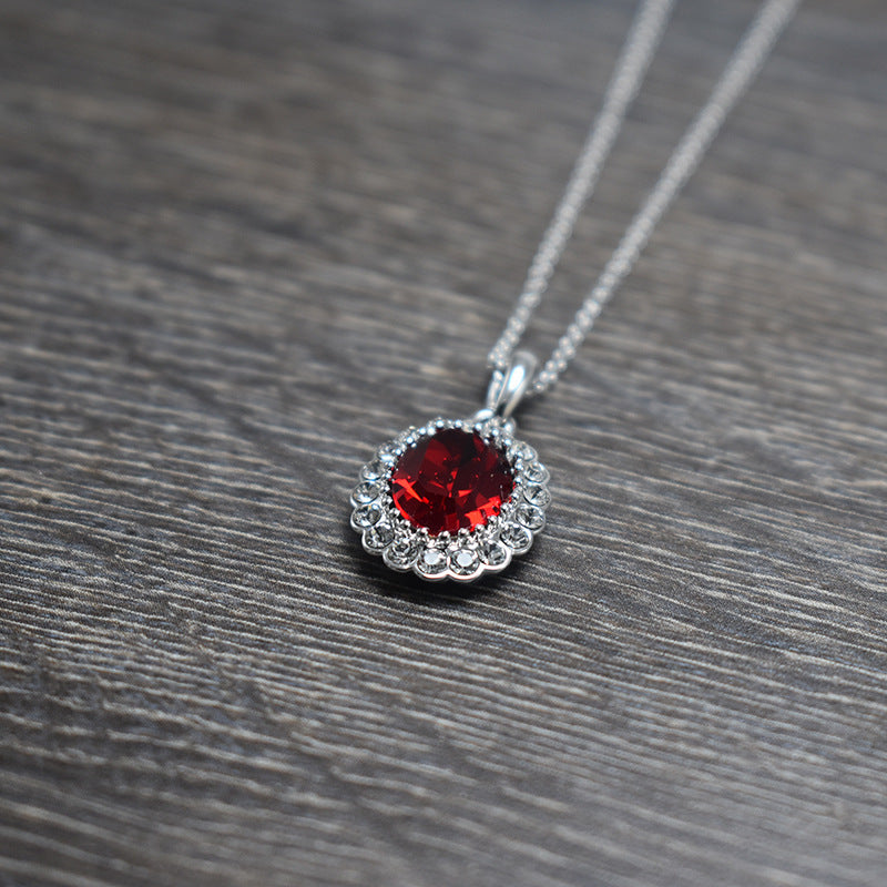Elegant Oval Color Necklace