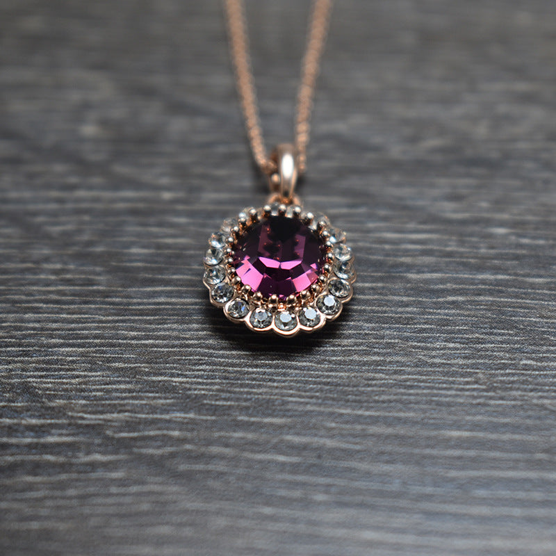 Elegant Oval Color Necklace