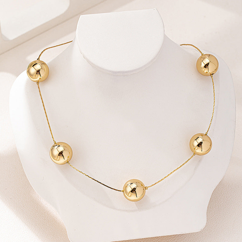 Elegant Geometry Bead Necklace