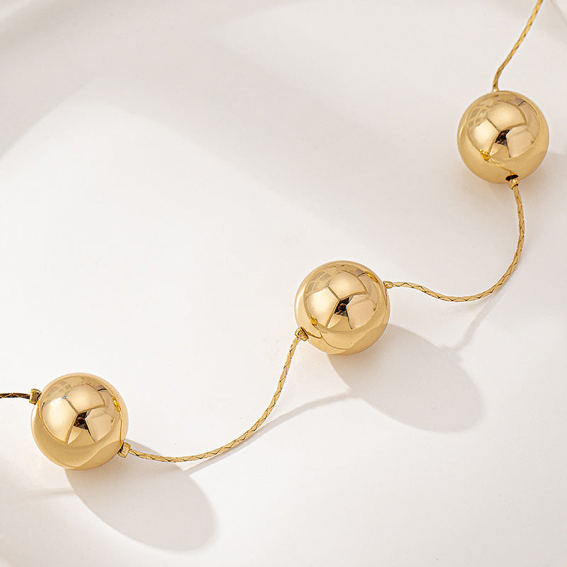 Elegant Geometry Bead Necklace