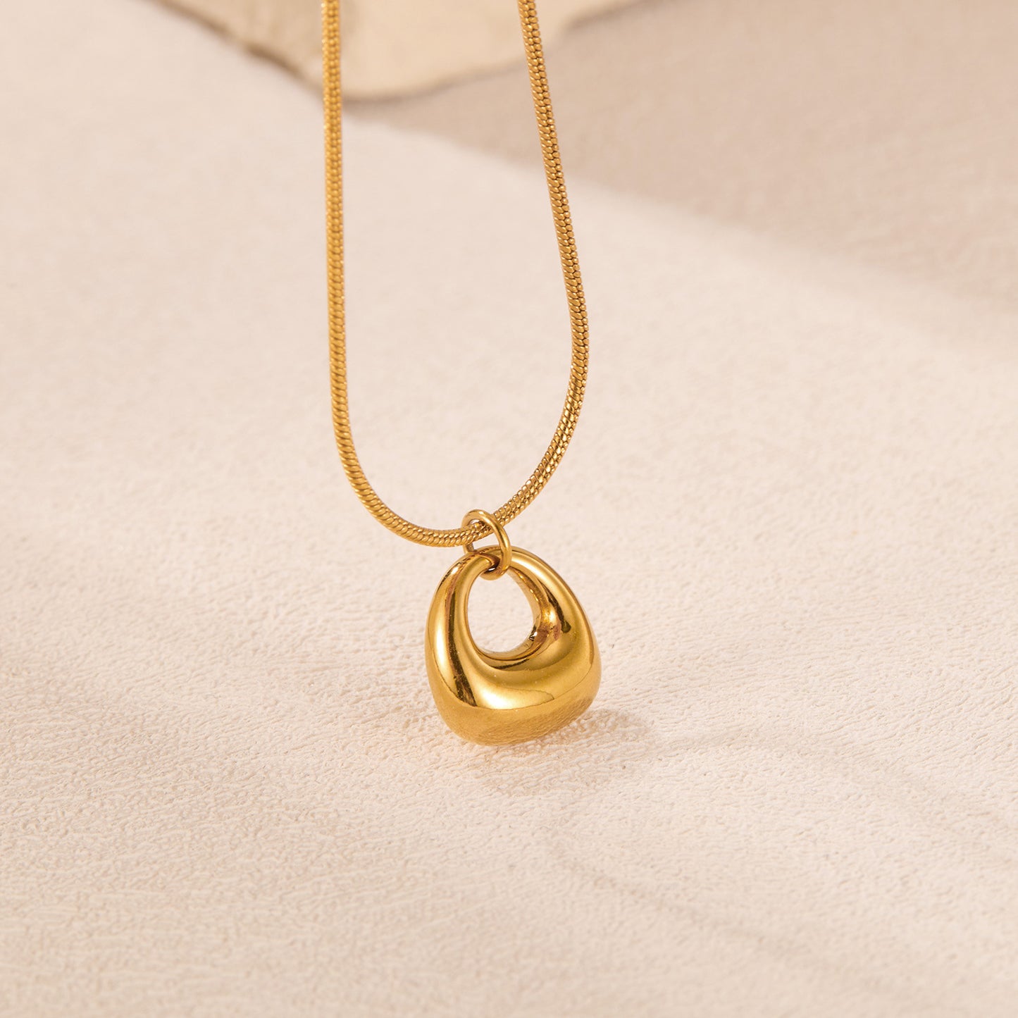 Geometric Titanium Necklace for Elegance