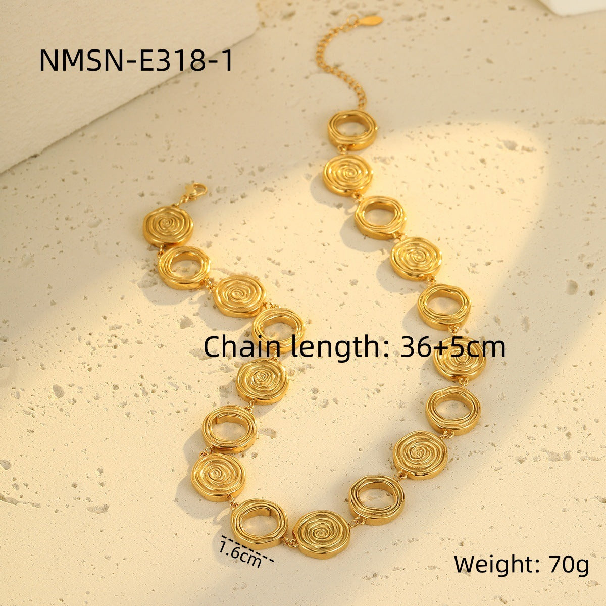 Elegant Stainless Steel Necklace Set