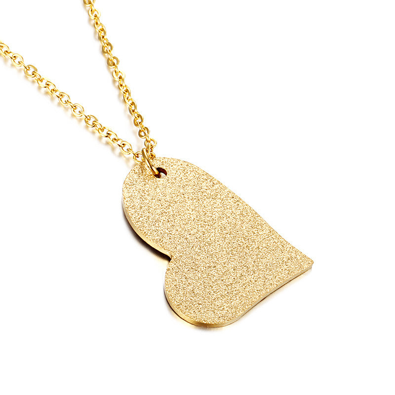 Heart-Shaped Titanium Necklace