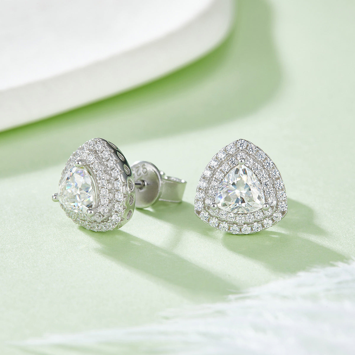 Elegant Moissanite Three-Piece Set