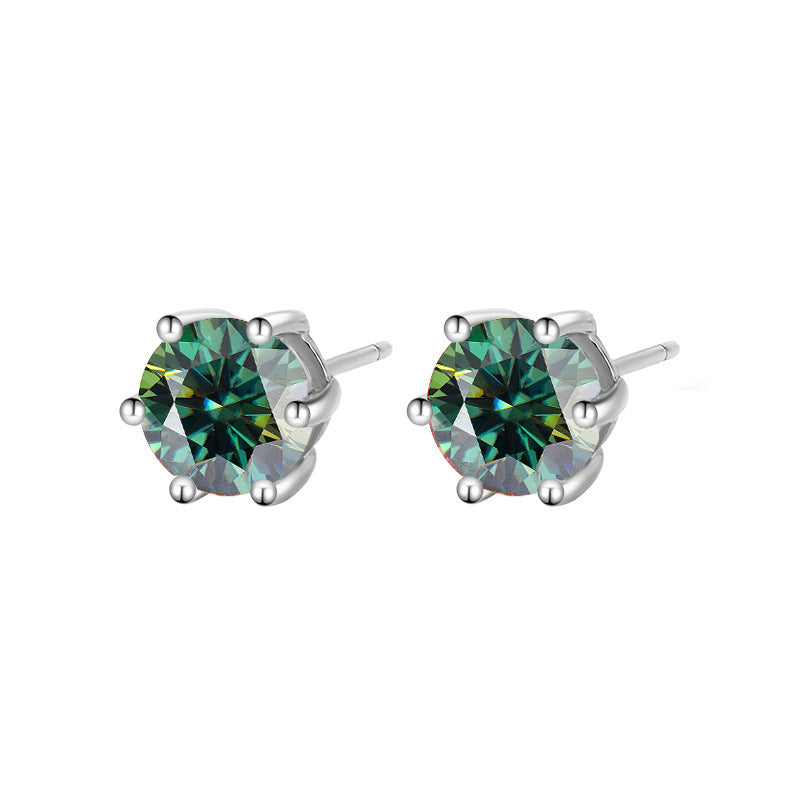 Elegant Moissanite Ear Studs