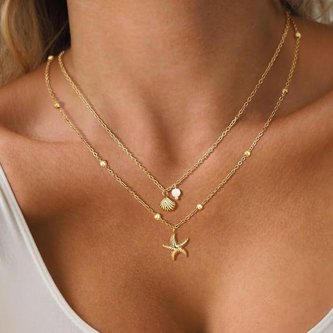 Summer Vacation Starfish Necklace