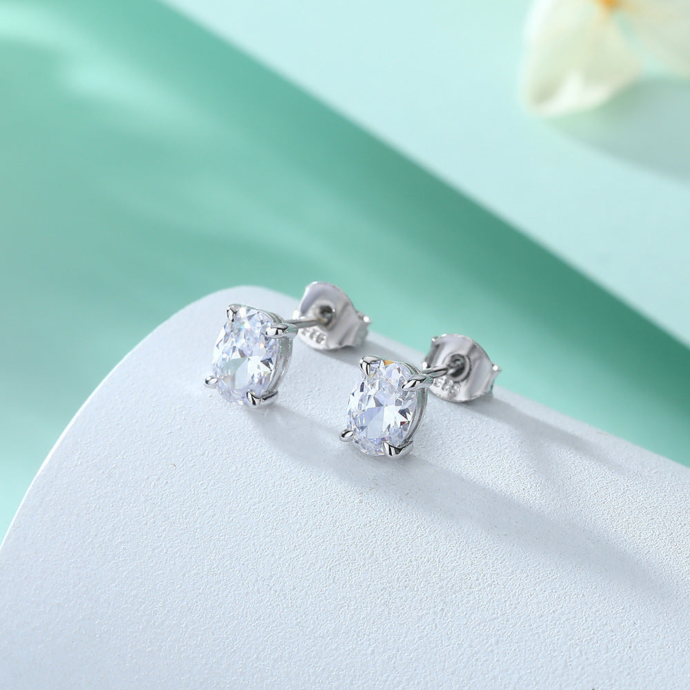 Elegant Oval Gem Necklace Set