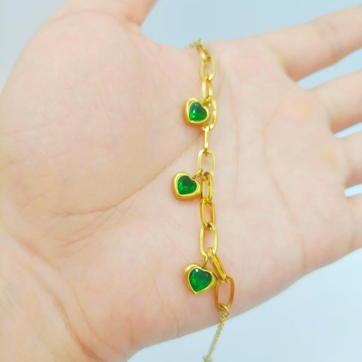Heart-Shaped Handmade Bracelet