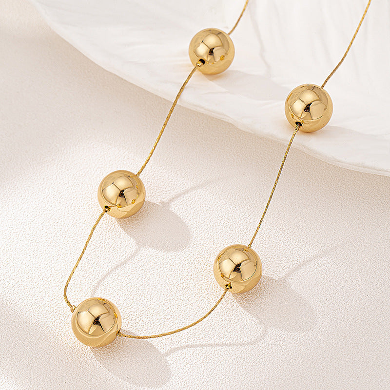 Elegant Geometry Bead Necklace