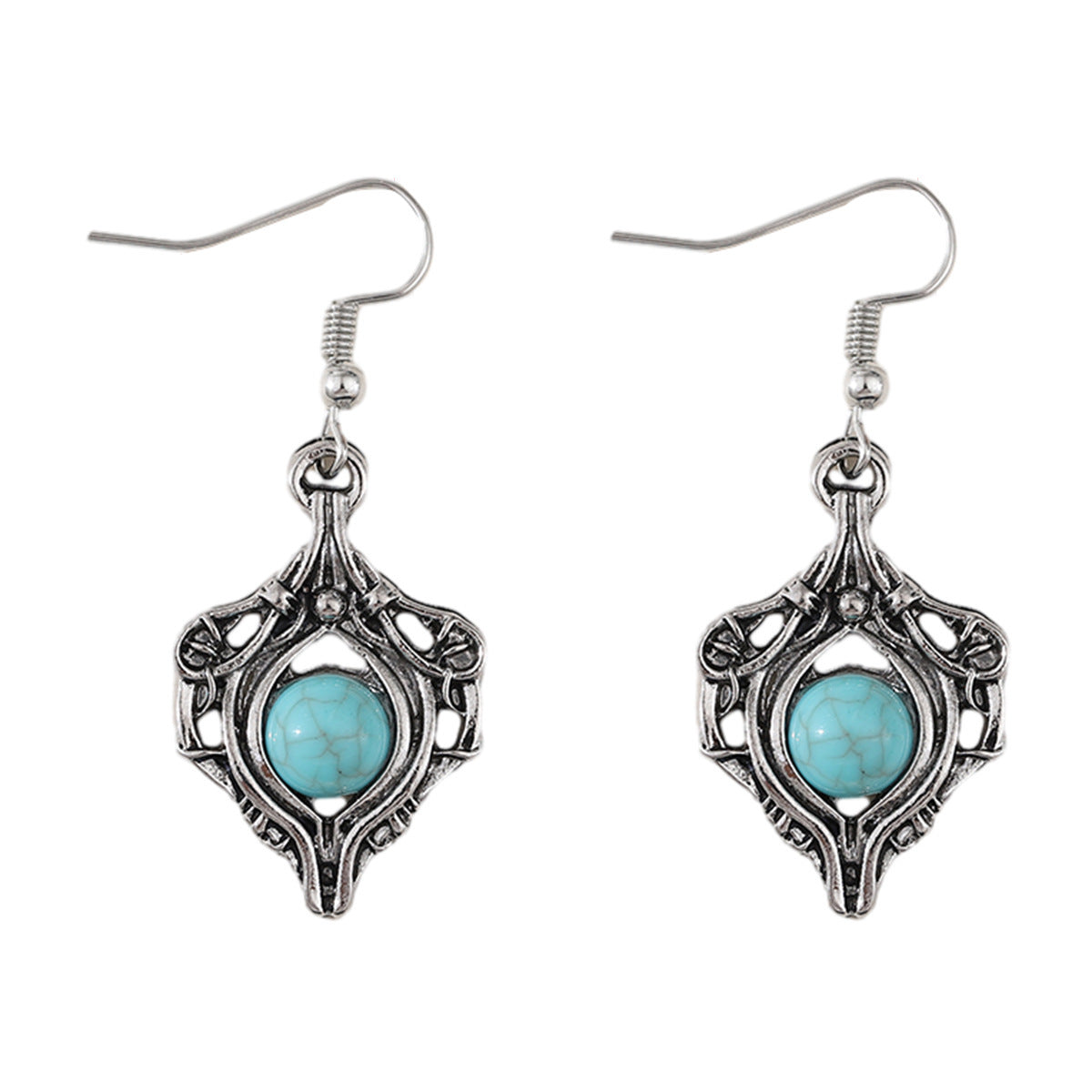 Retro Gem Winding Earrings