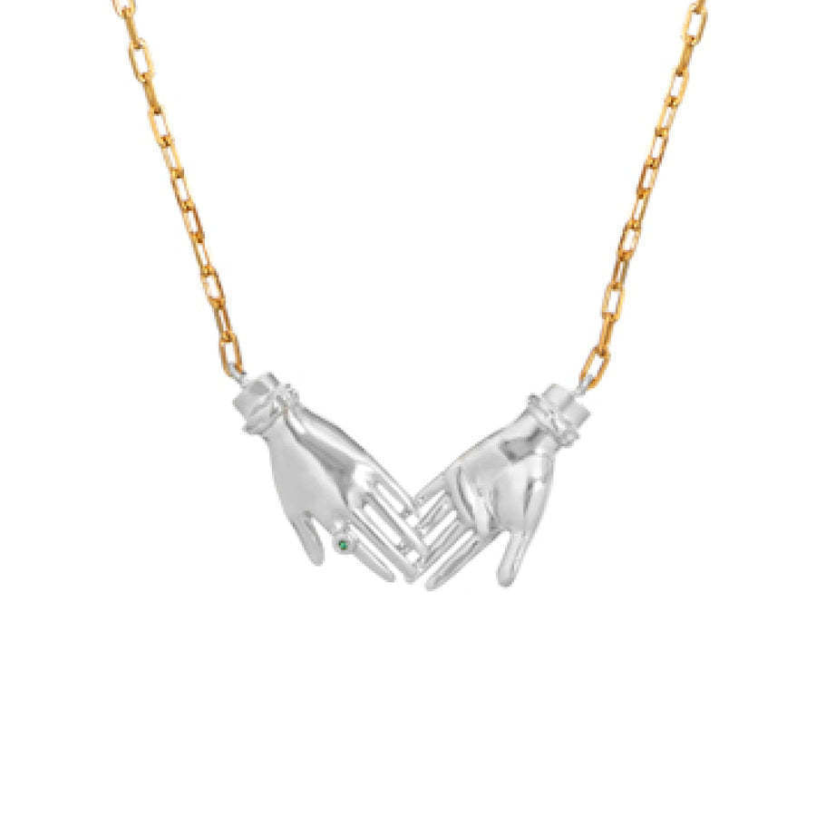 Devil's Eye Emerald Necklace Set