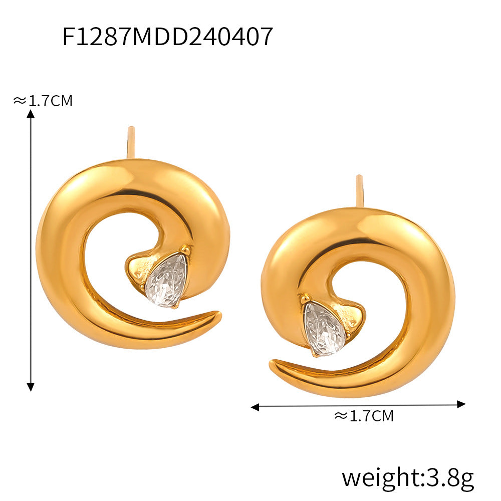 Spiral Twist Titanium Ring