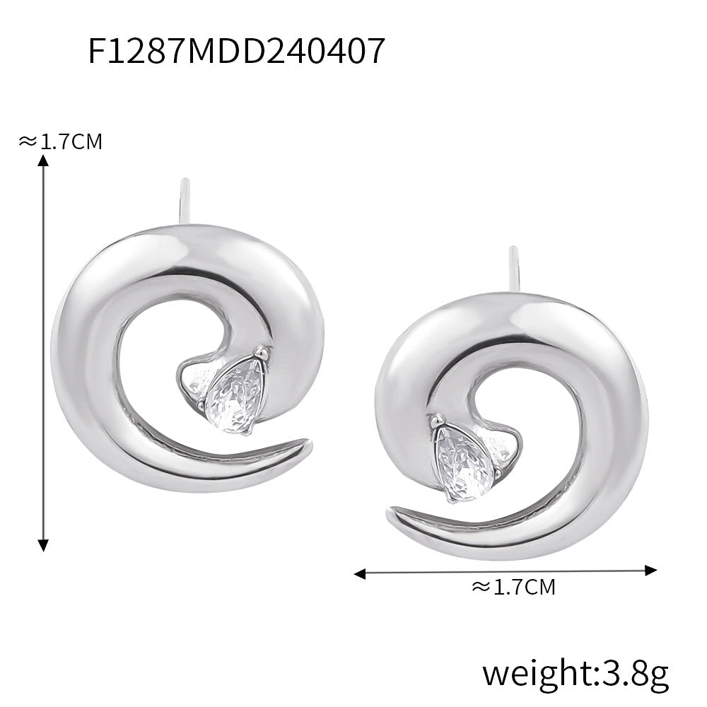 Spiral Twist Titanium Ring