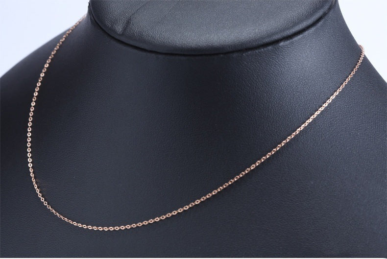 Korean Red Tourmaline Pendant Necklace