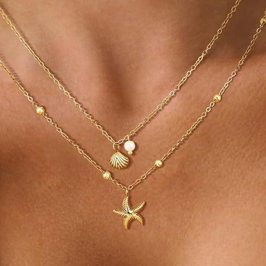 Summer Vacation Starfish Necklace