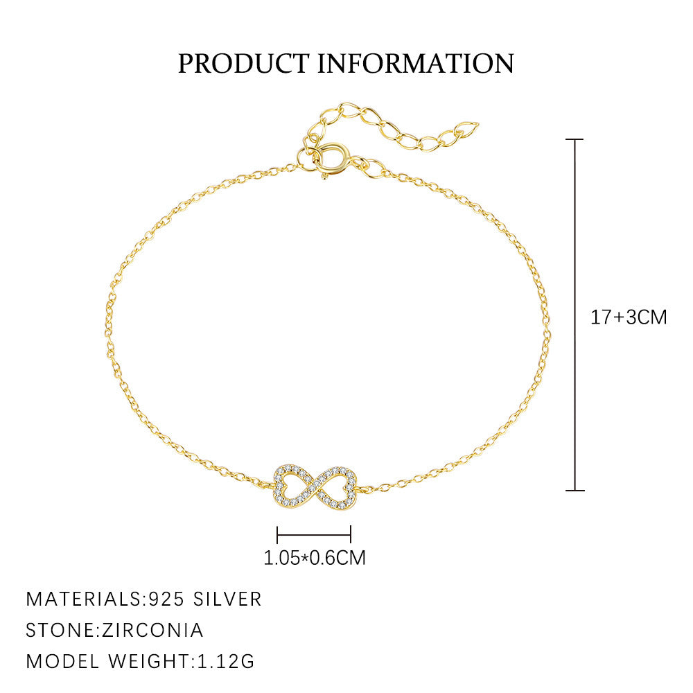Geometric Silver Water Drop Bracelet