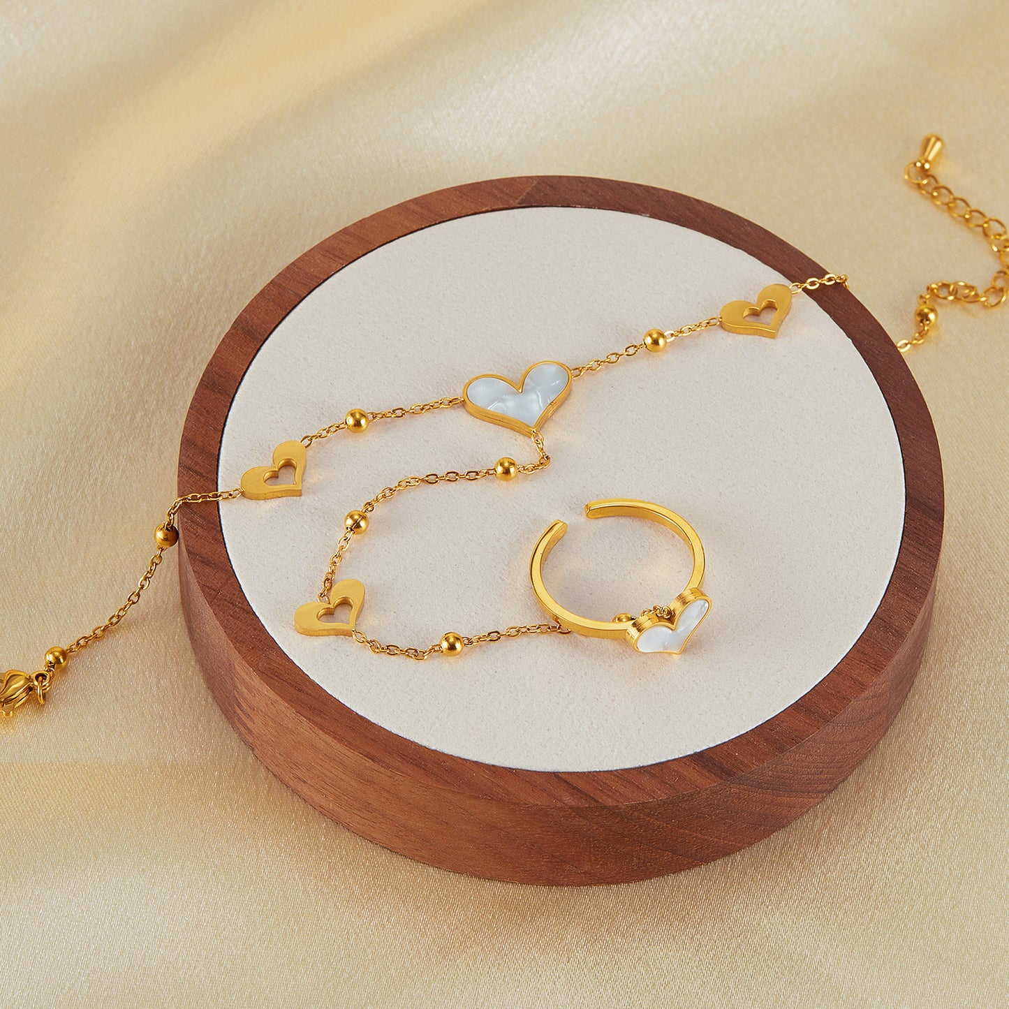 Stainless Steel Heart Bracelet