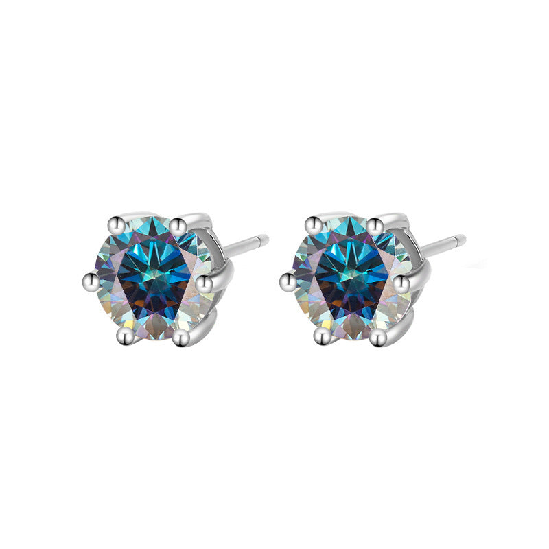 Elegant Moissanite Ear Studs